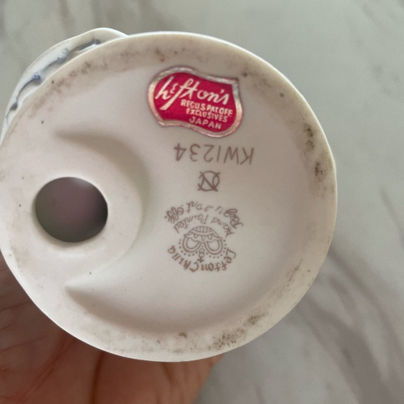 VTG LEFTON CHINA HAND PAINTED KW1234 BLOOMER GIRL - Picture 7 of 11